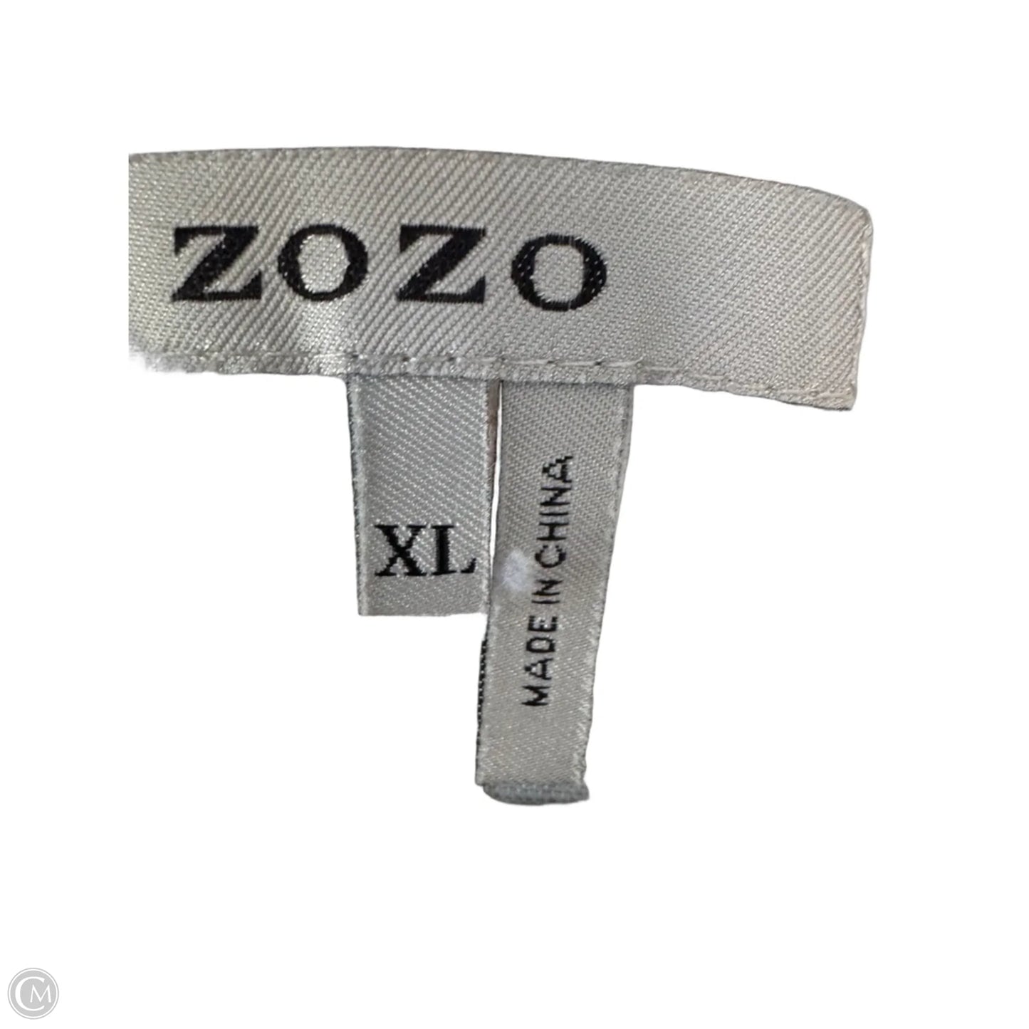 Top Long Sleeve By Zozo In Tan & White, Size: Xl