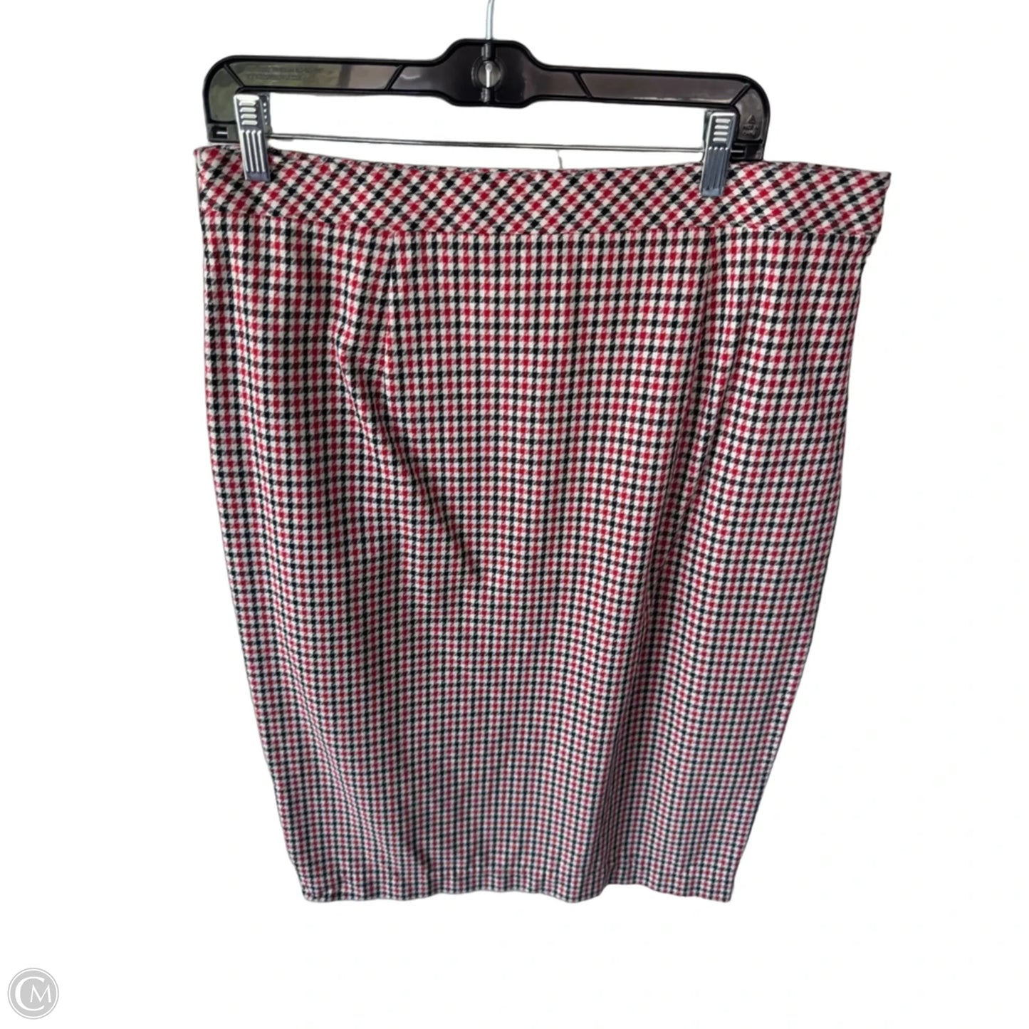 Skirt Midi By Banana Republic In Black & Red, Size: 14l
