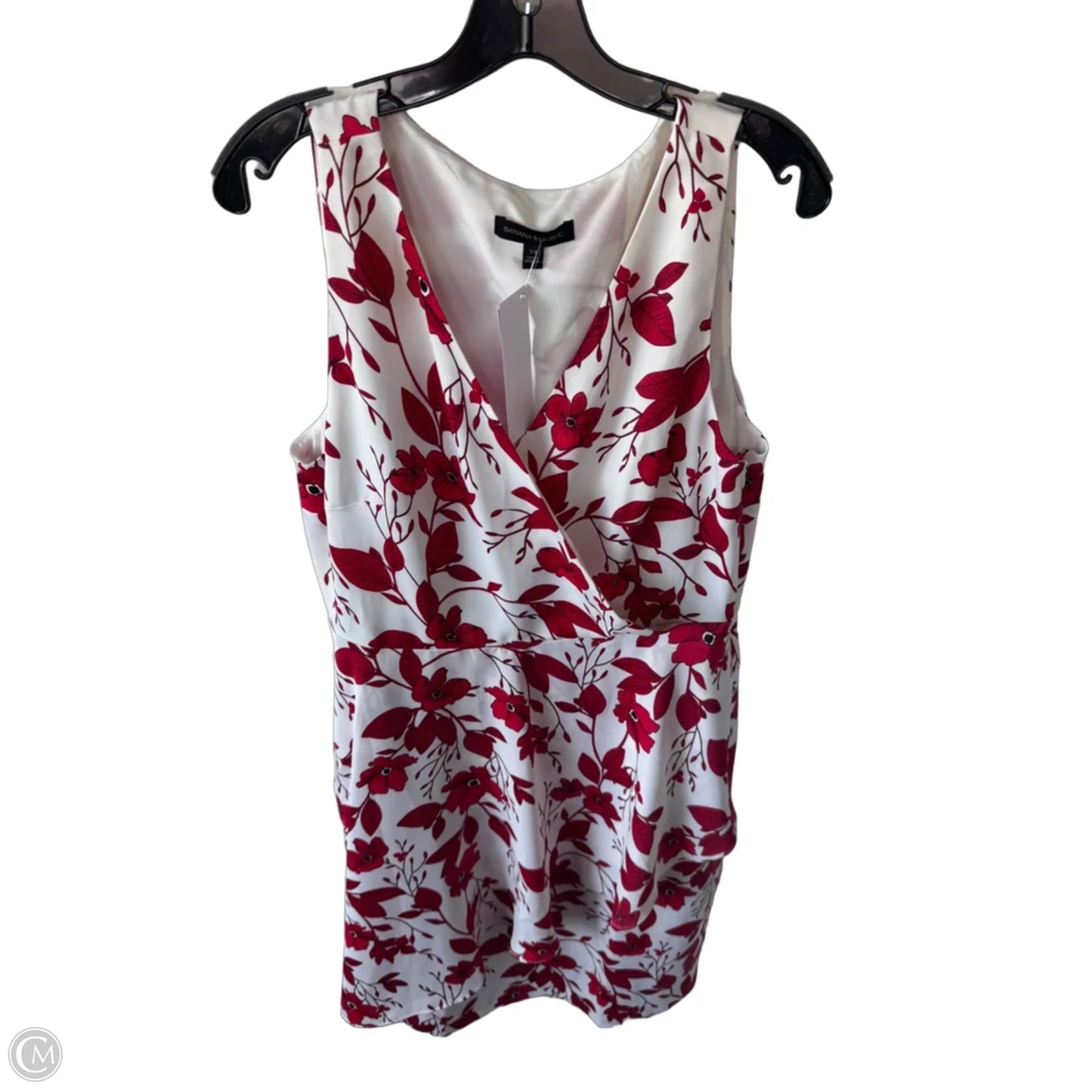 Dress Party Midi By Banana Republic In Red & White, Size: L