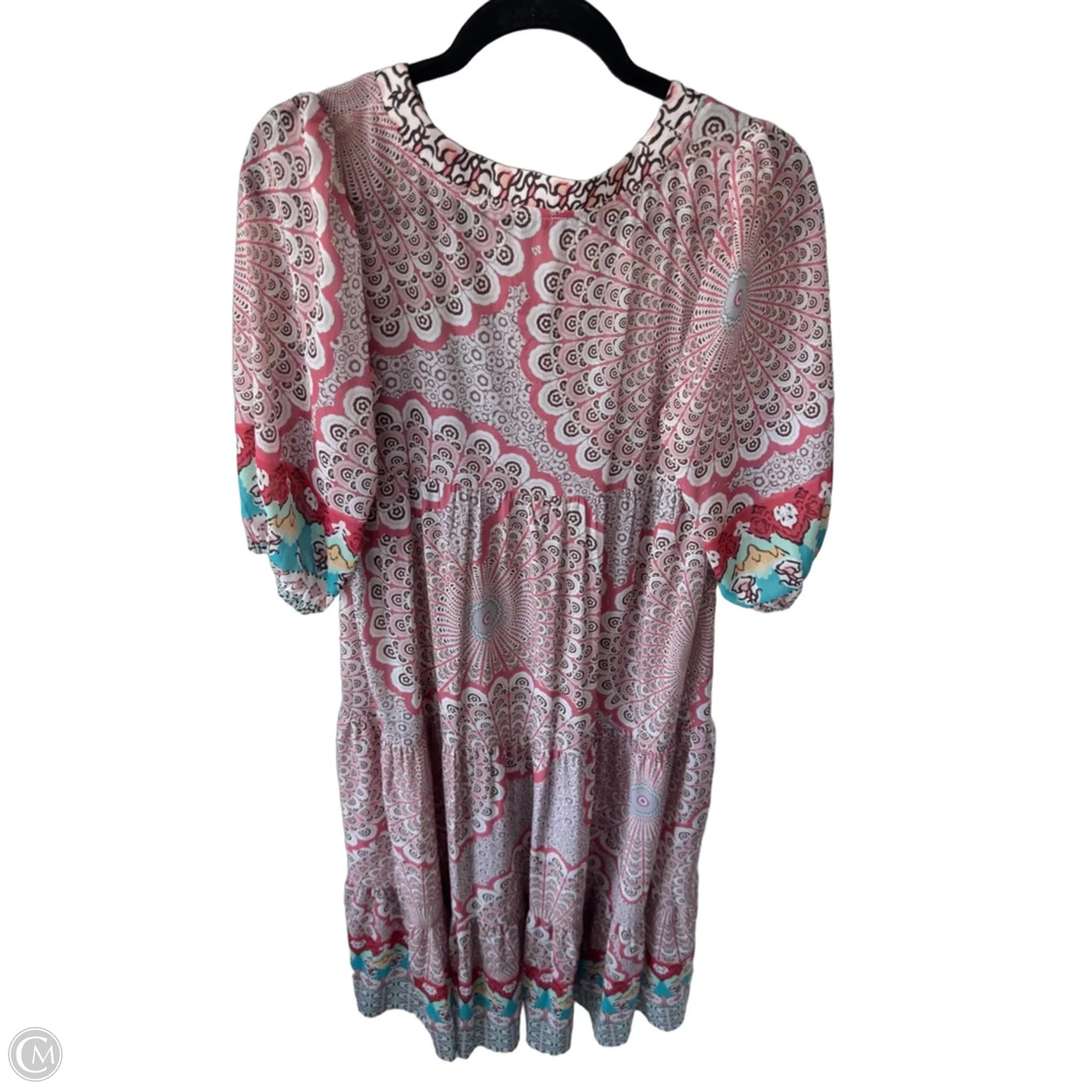 Dress Casual Maxi By Clothes Mentor In Brown & Pink, Size: S