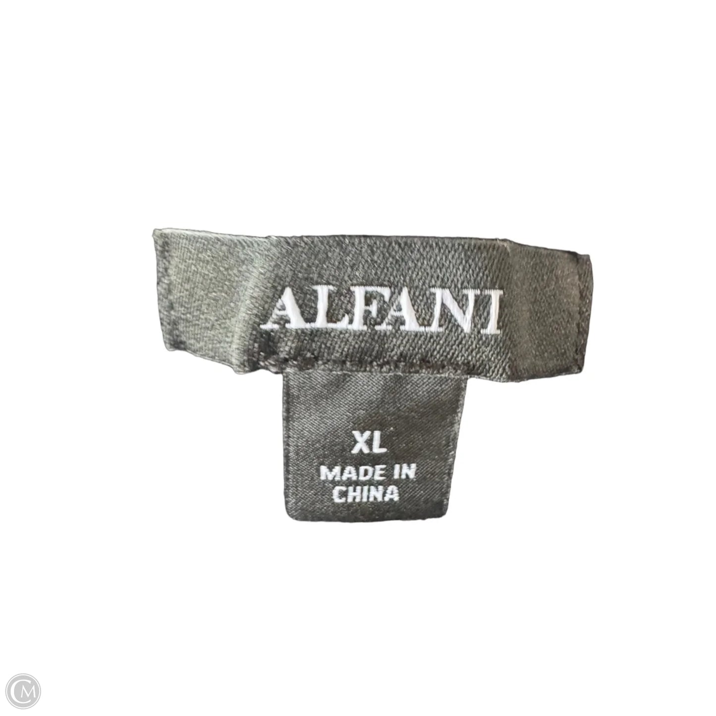 Sweater Short Sleeve By Alfani In Black & White, Size: Xl
