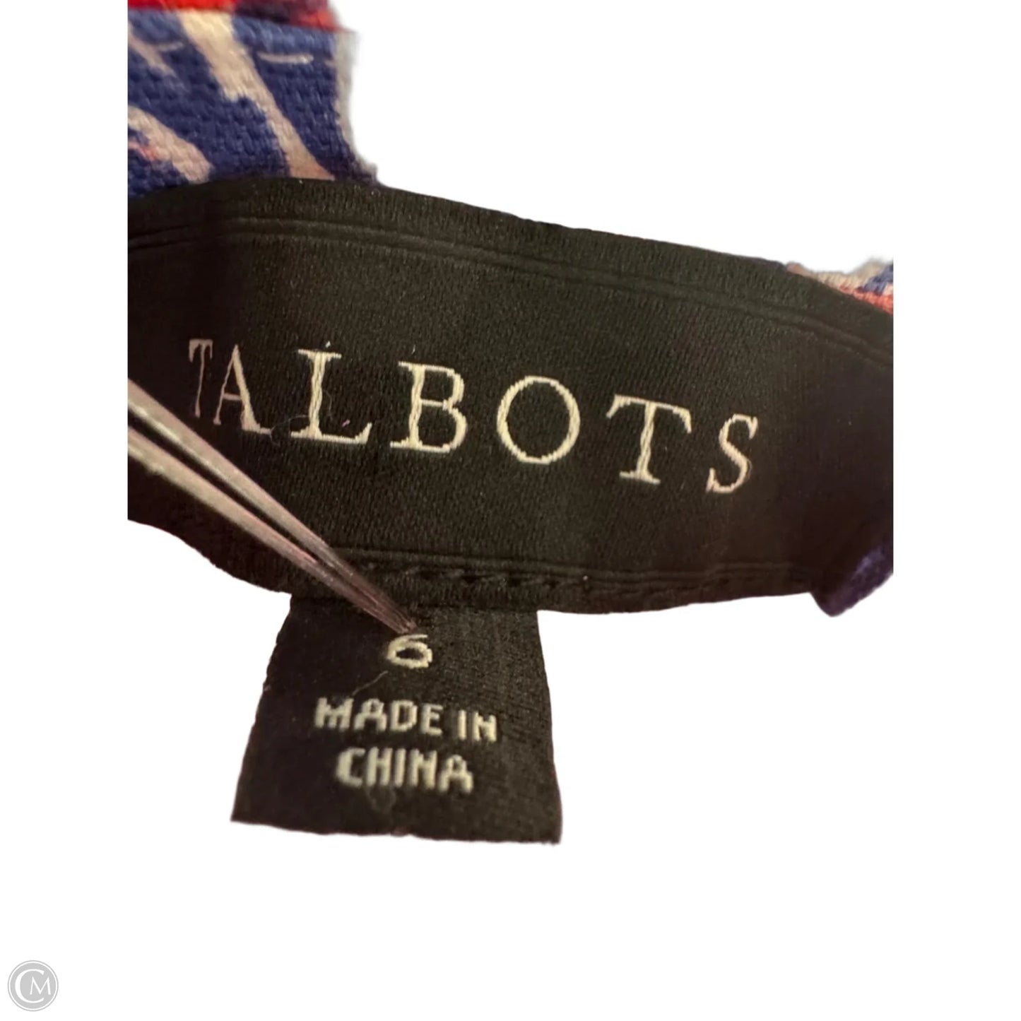 Skirt Mini & Short By Talbots In Blue & Red & White, Size: 6