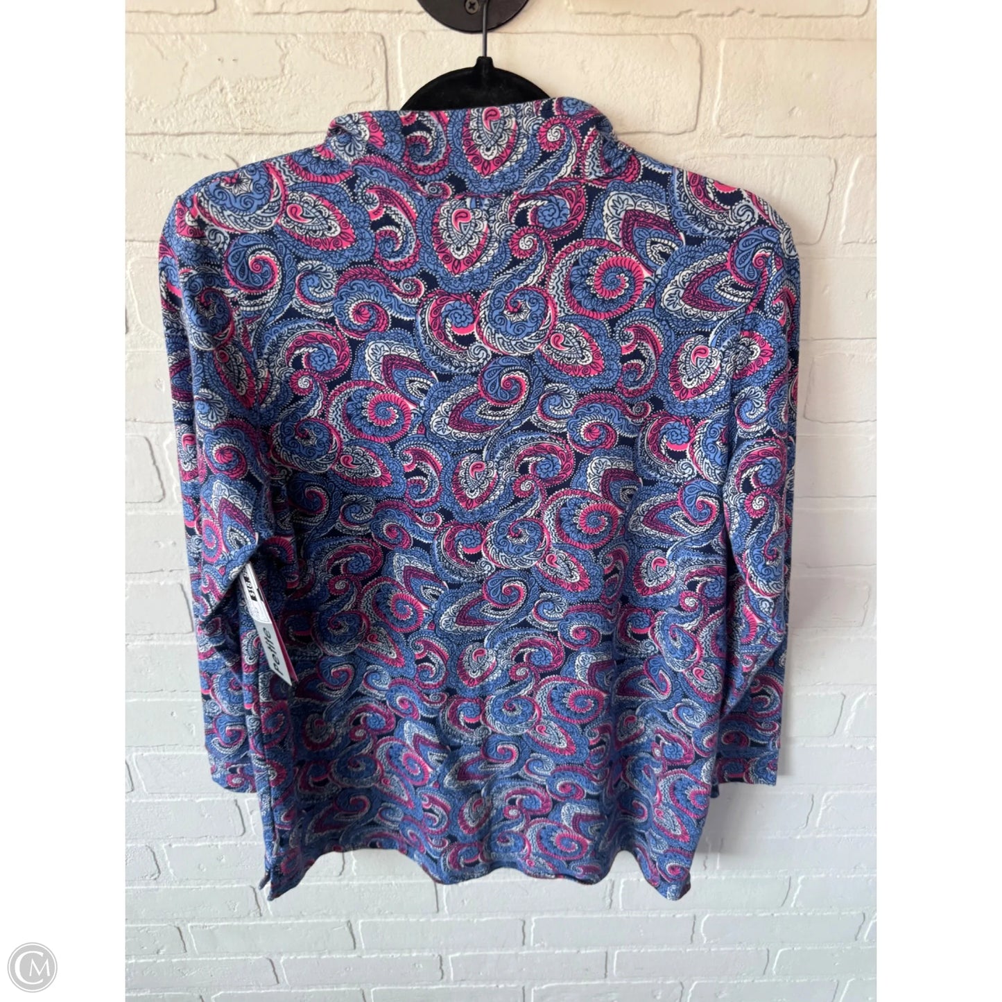 Sweatshirt Collar By Talbots In Pink & Purple, Size: Xlp