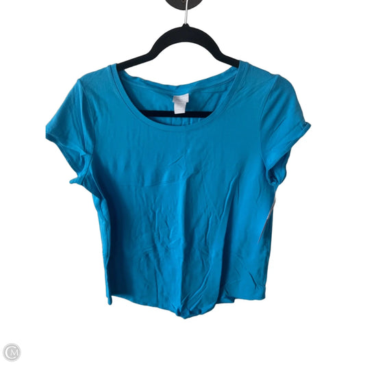 Top Short Sleeve Basic By Chicos In Blue, Size: M