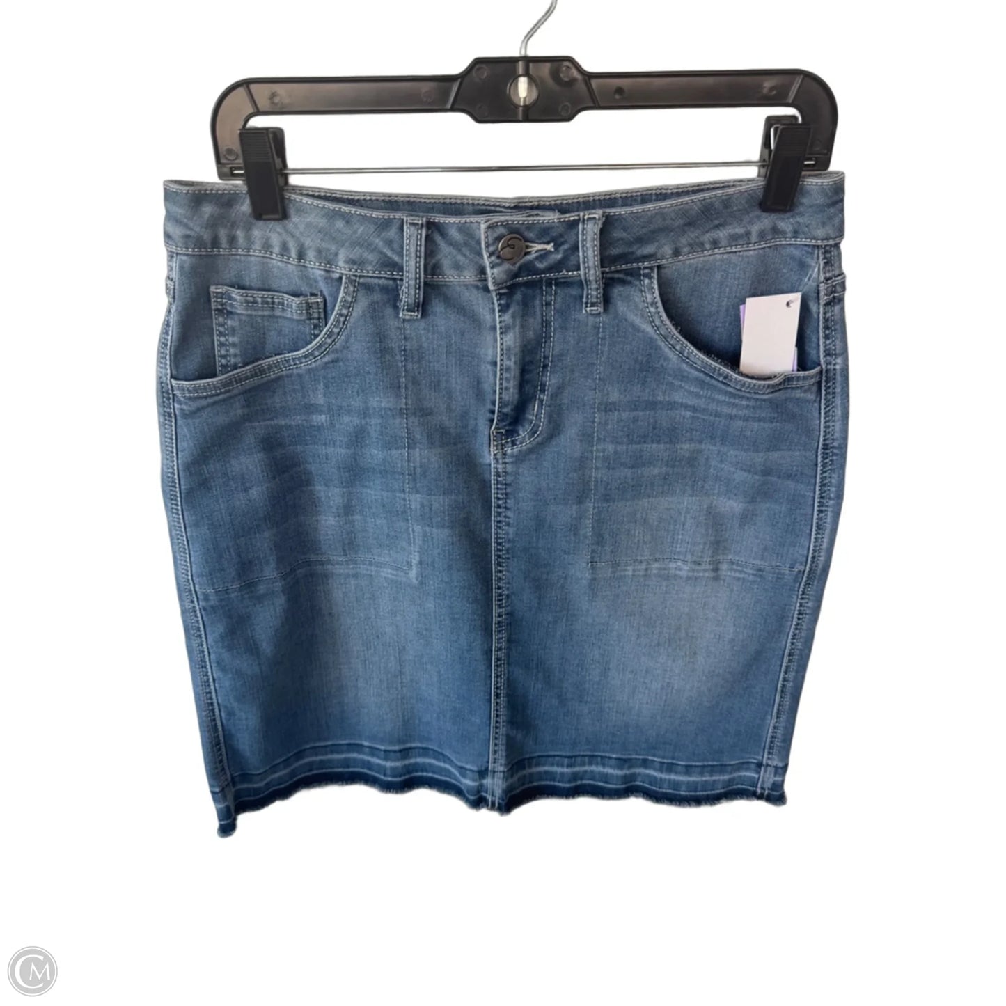 Skirt Mini & Short By Earl Jean In Blue Denim, Size: 10
