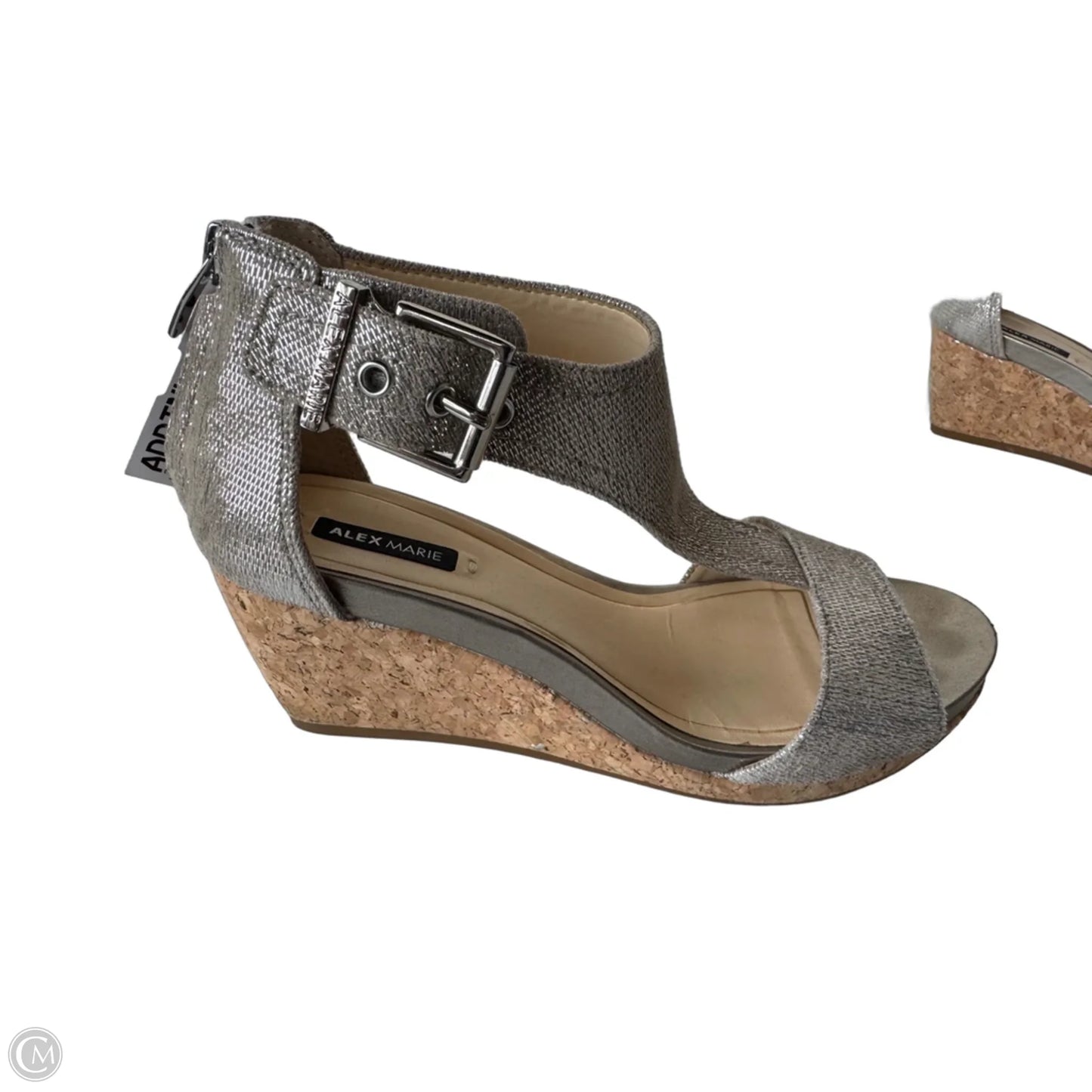 Sandals Heels Wedge By Alex Marie In Bronze, Size: 6.5