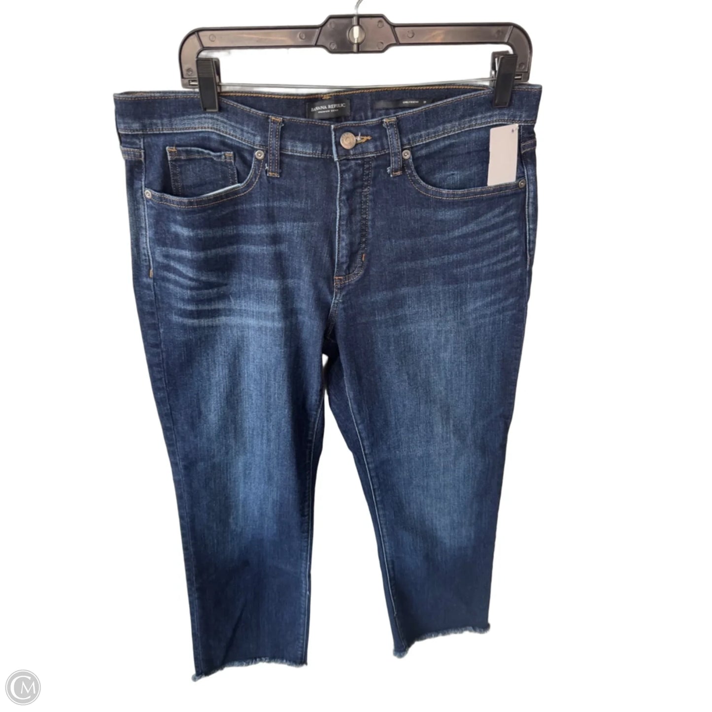 Jeans Boyfriend By Banana Republic In Blue Denim, Size: 12