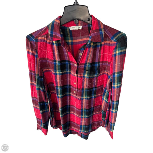 Top Long Sleeve By Beachlunchlounge In Red, Size: Xs