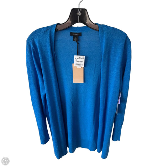 Sweater Cardigan By Halogen In Blue, Size: Xs