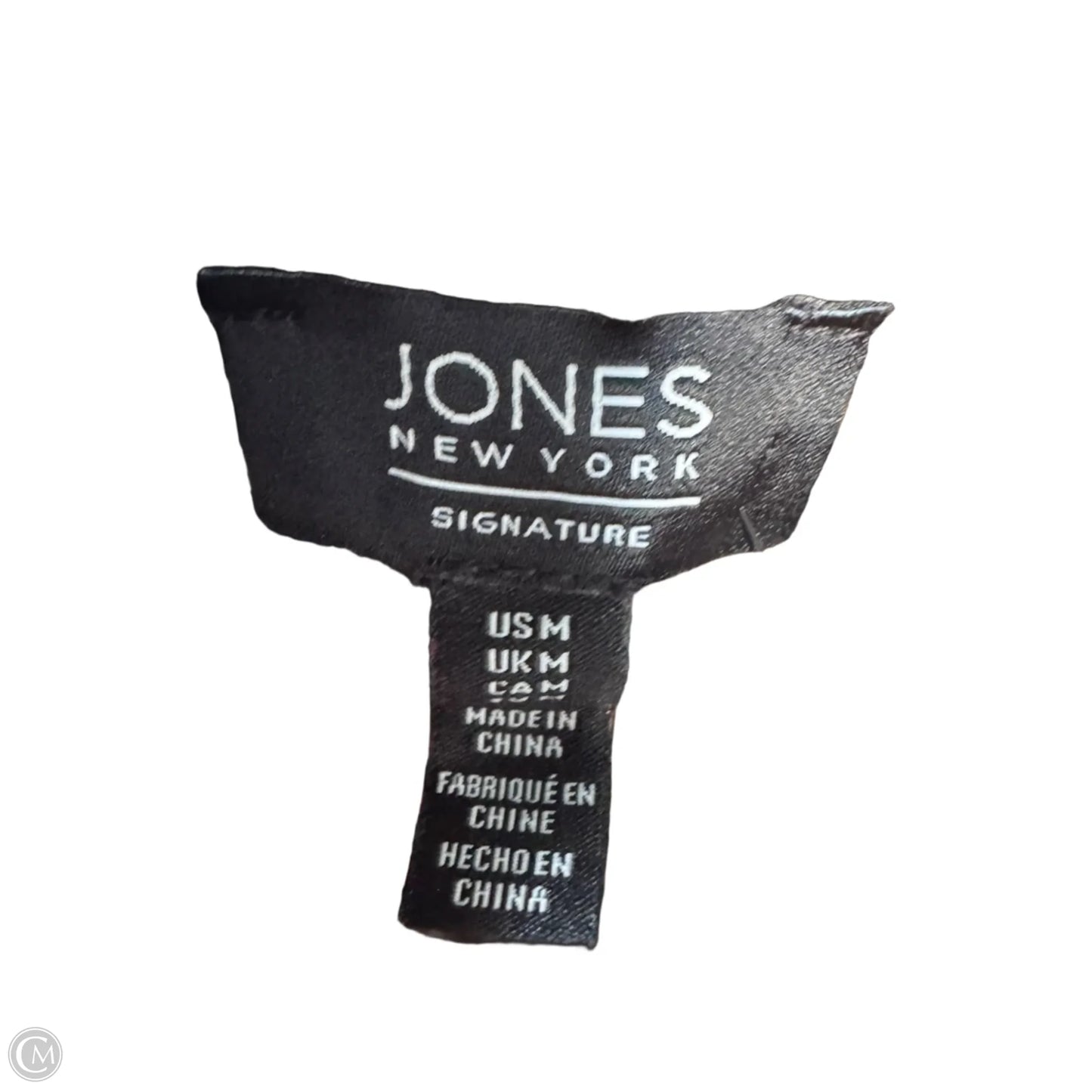 Sweater Cardigan By Jones New York In Black & Brown, Size: M