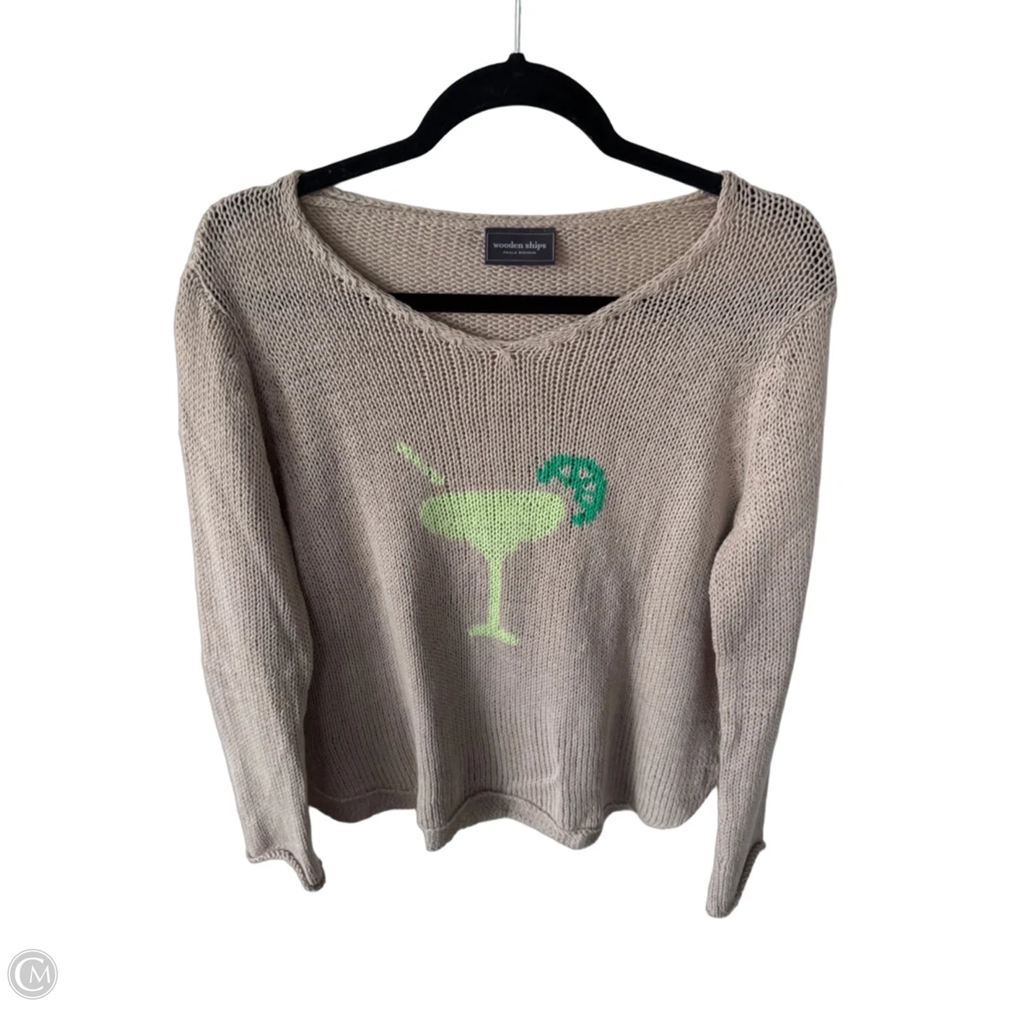 Sweater By Wooden Ships In Tan, Size: Xs