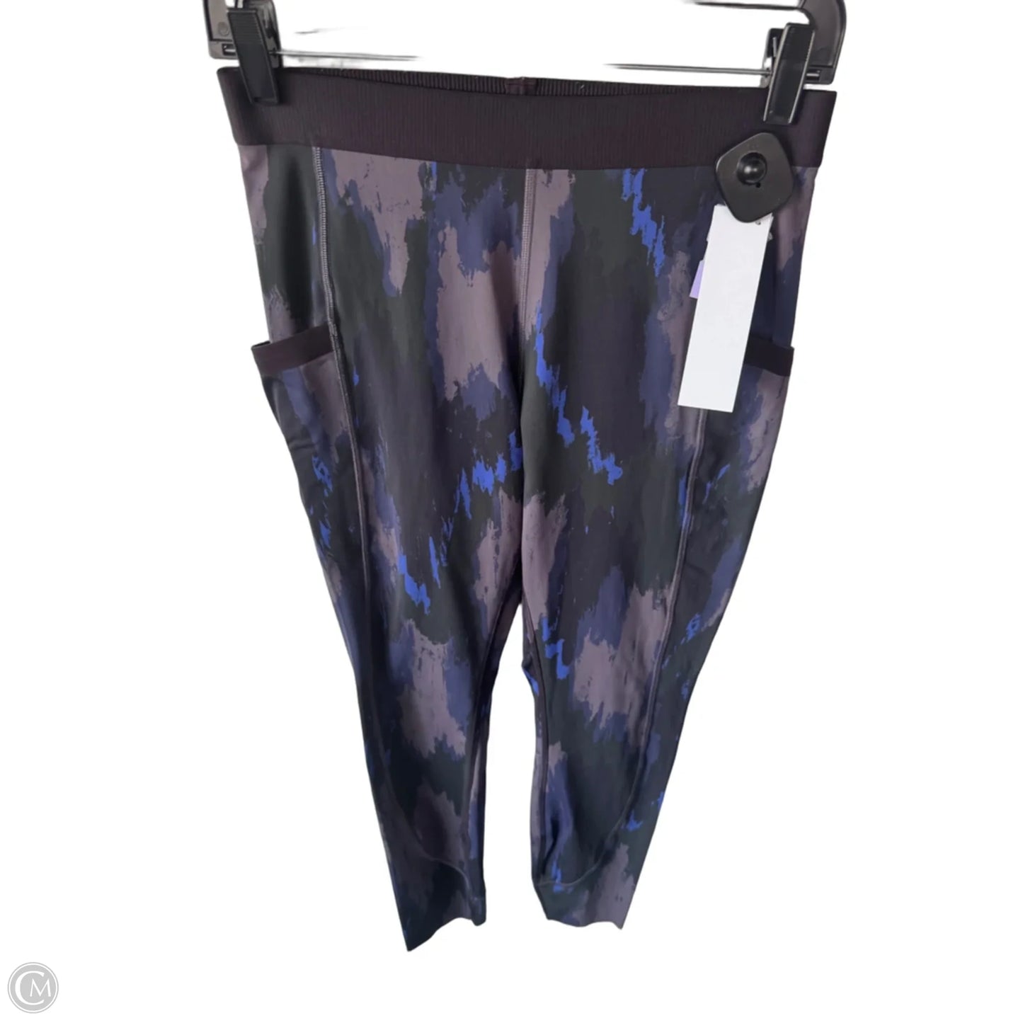 Athletic Leggings By Lululemon In Black & Purple, Size: 8