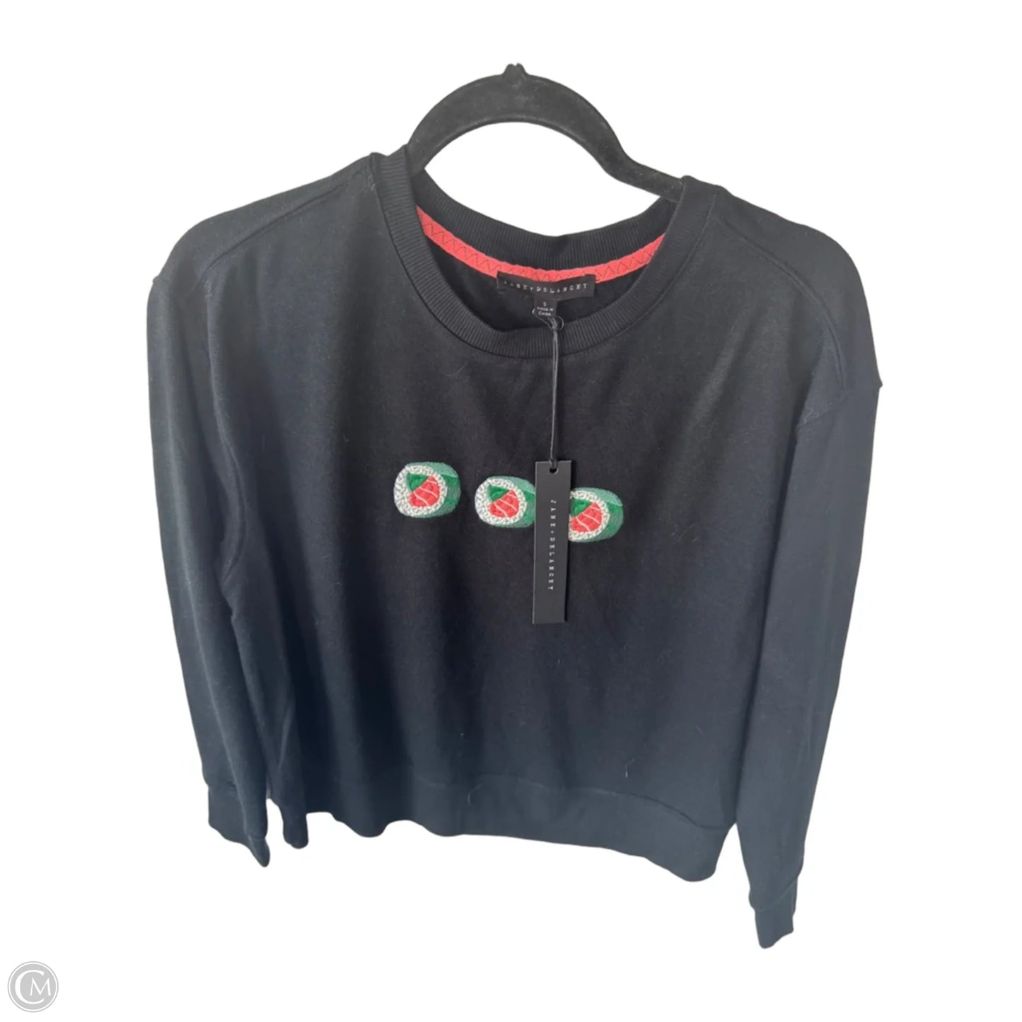 Sweatshirt Crewneck By Jane And Delancey In Black, Size: S