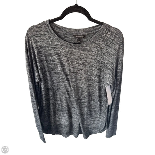 Top Long Sleeve By Banana Republic In Black & Blue, Size: M