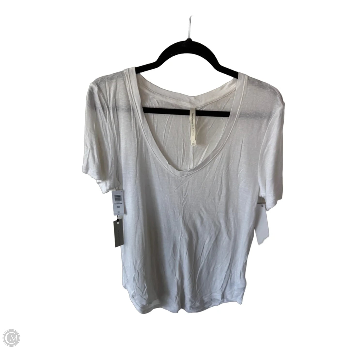 Top Short Sleeve Basic By Babaton In White, Size: M