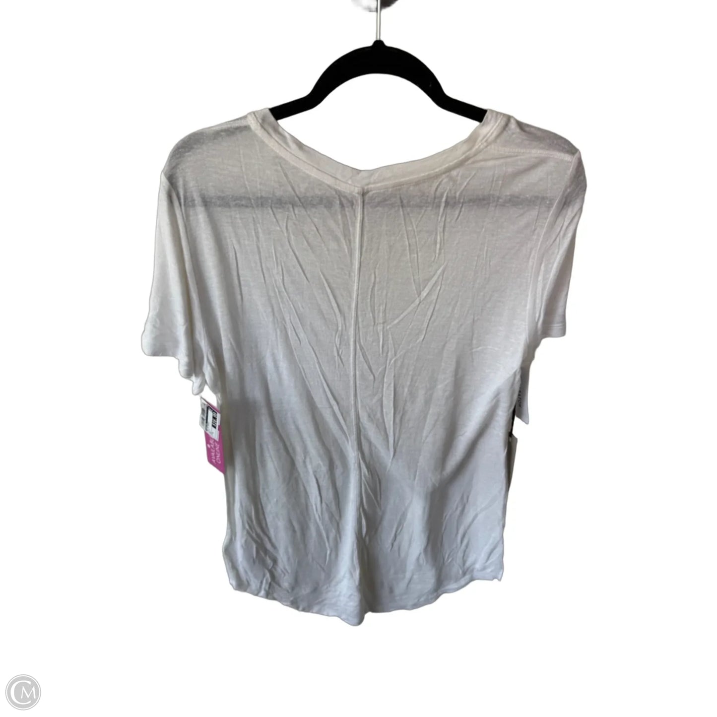 Top Short Sleeve Basic By Babaton In White, Size: M
