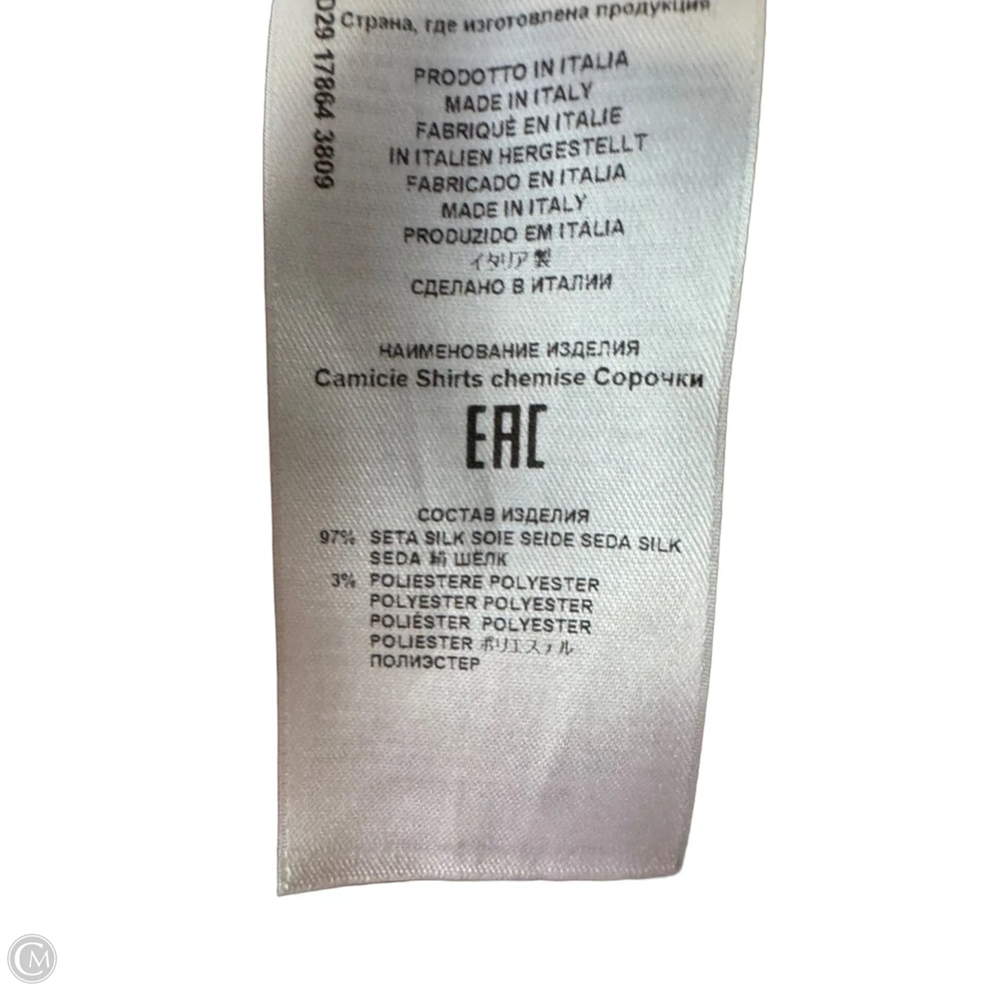 Tunic Long Sleeve By Etro In Gold & Tan, Size: L
