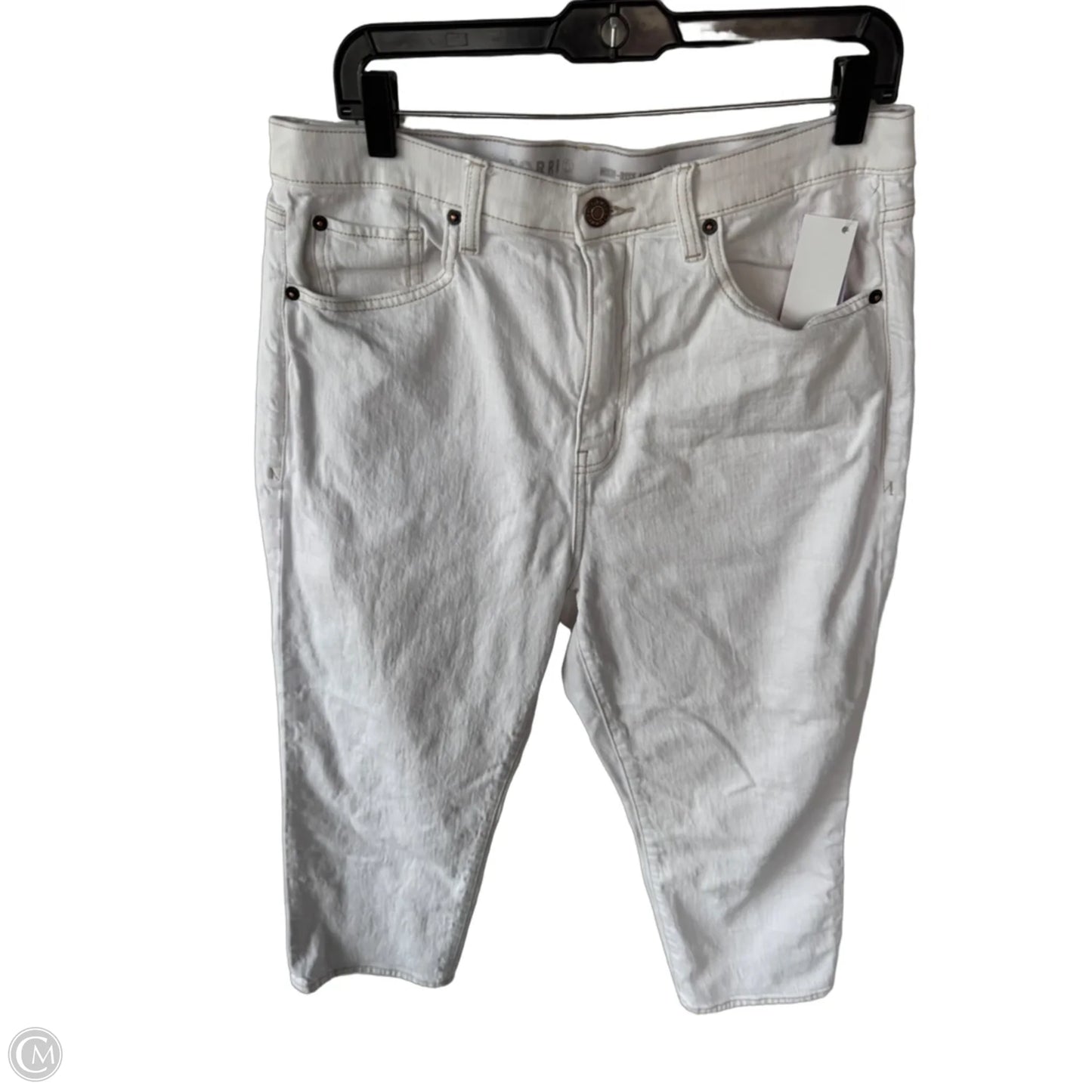 Jeans Cropped By Torrid In White Denim, Size: 12