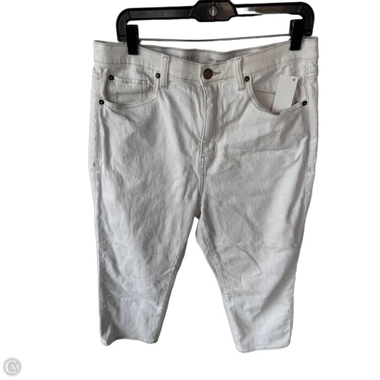 Jeans Cropped By Torrid In White Denim, Size: 12