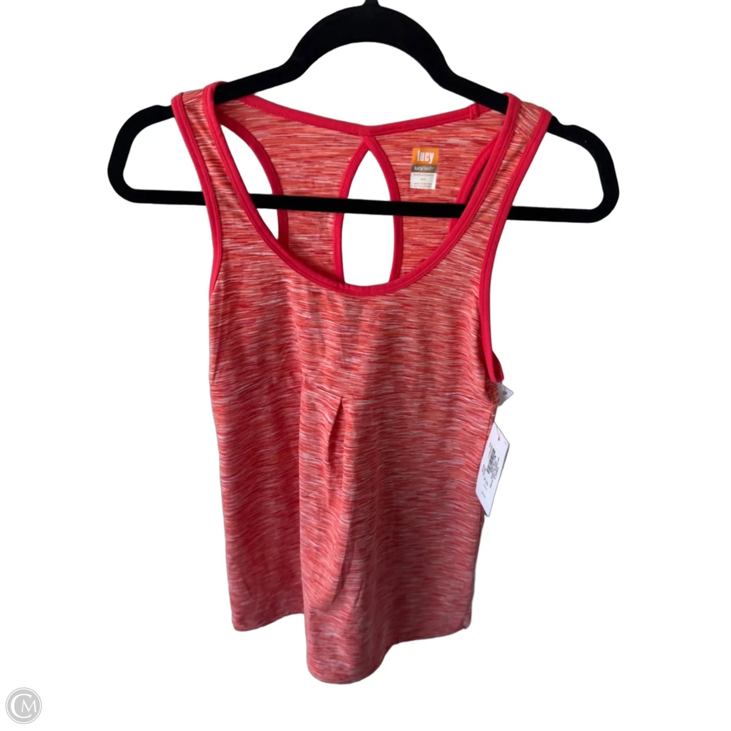 Athletic Tank Top By Lucy In Orange, Size: M