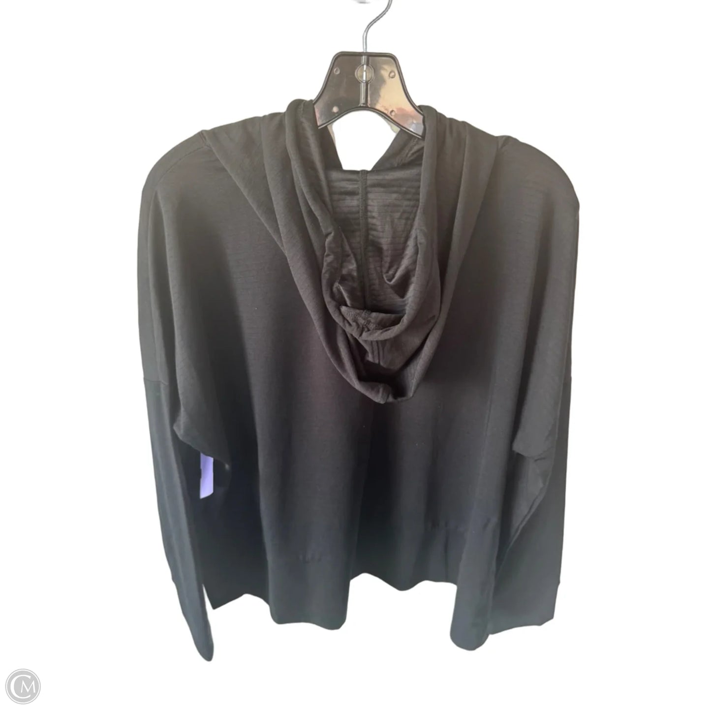 Athletic Top Long Sleeve Hoodie By Mondetta In Black, Size: M