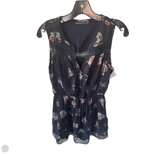 Dress Casual Short By Abercrombie And Fitch In Blue & Pink, Size: M