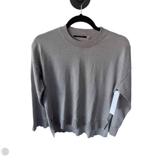 Sweater By T Tahari In Silver & Tan, Size: M