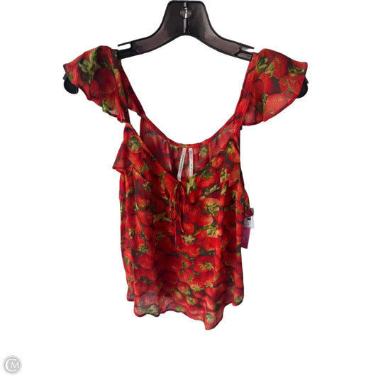 Top Sleeveless By Anthropologie In Red, Size: S