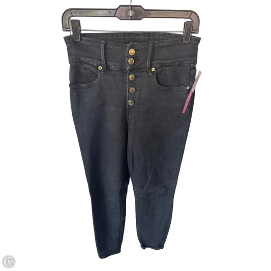 Jeans Skinny By Good American In Black Denim, Size: 8