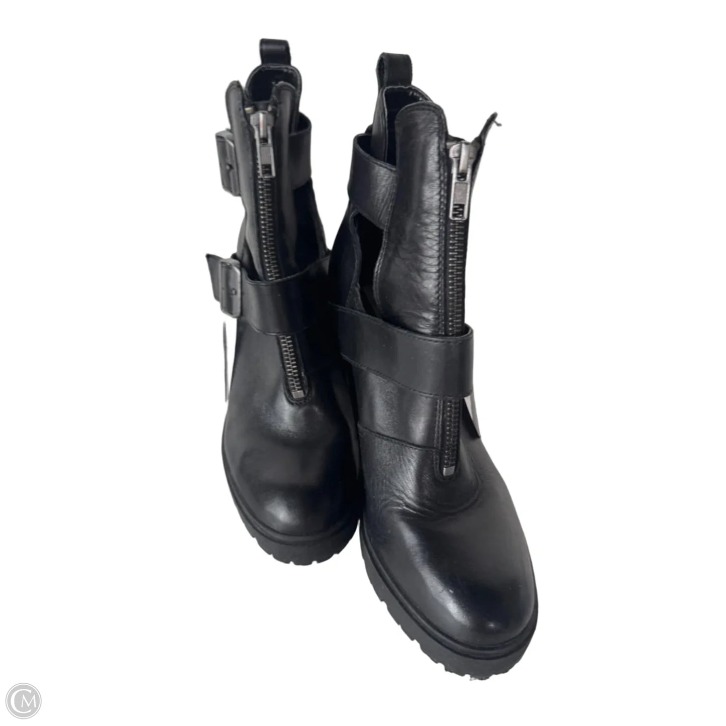 Boots Ankle Heels By Steve Madden In Black, Size: 8