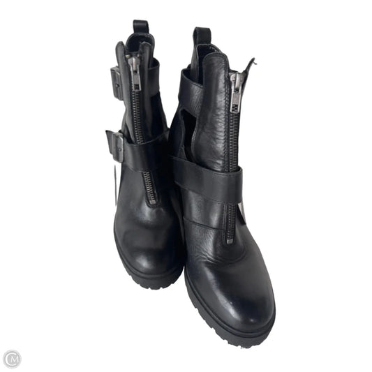 Boots Ankle Heels By Steve Madden In Black, Size: 8