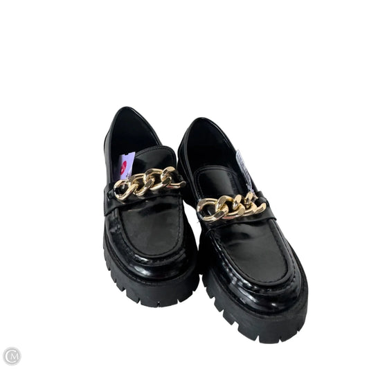 Shoes Flats By Guess In Black & Gold, Size: 7.5
