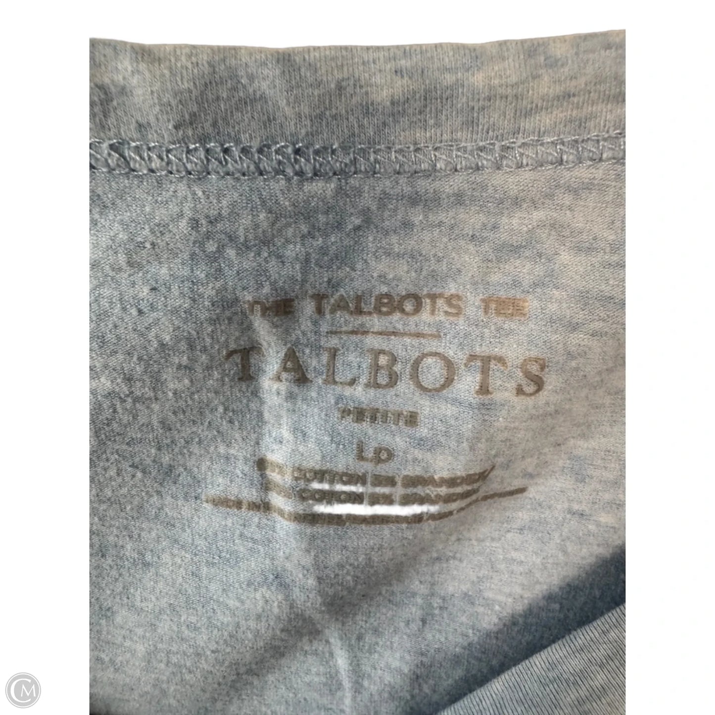 Top 3/4 Sleeve Basic By Talbots In Blue, Size: Lp