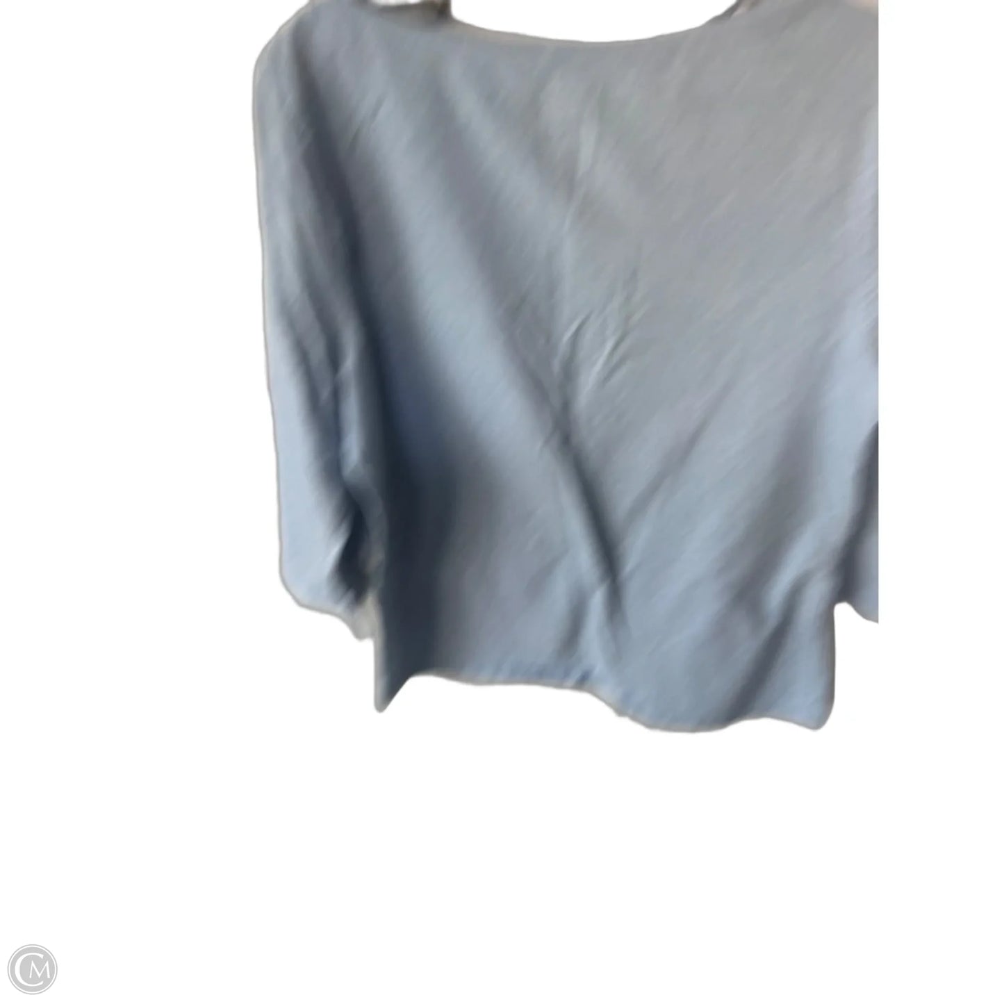 Top 3/4 Sleeve Basic By Talbots In Blue, Size: Lp