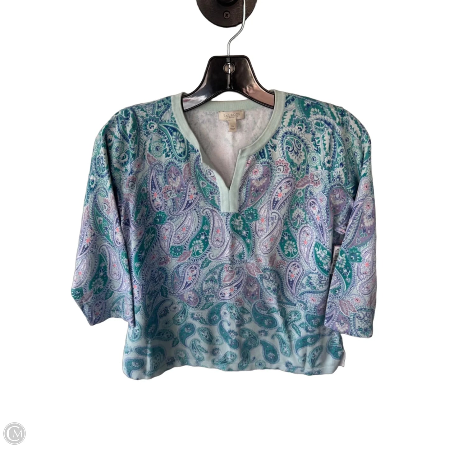 Sweater By Talbots In Blue & Purple, Size: Sp