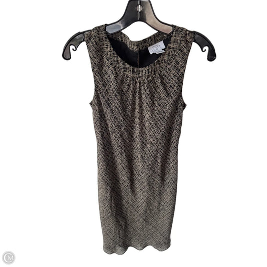 Dress Work By Loft In Black & Tan, Size: Xs