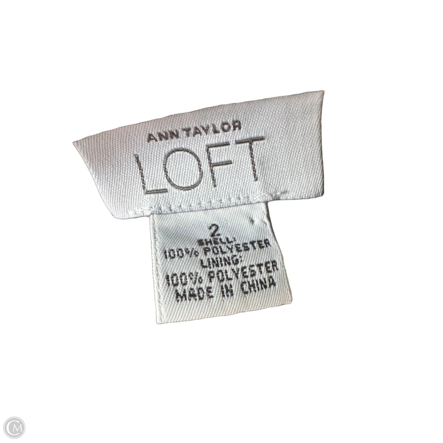 Dress Work By Loft In Black & Tan, Size: Xs