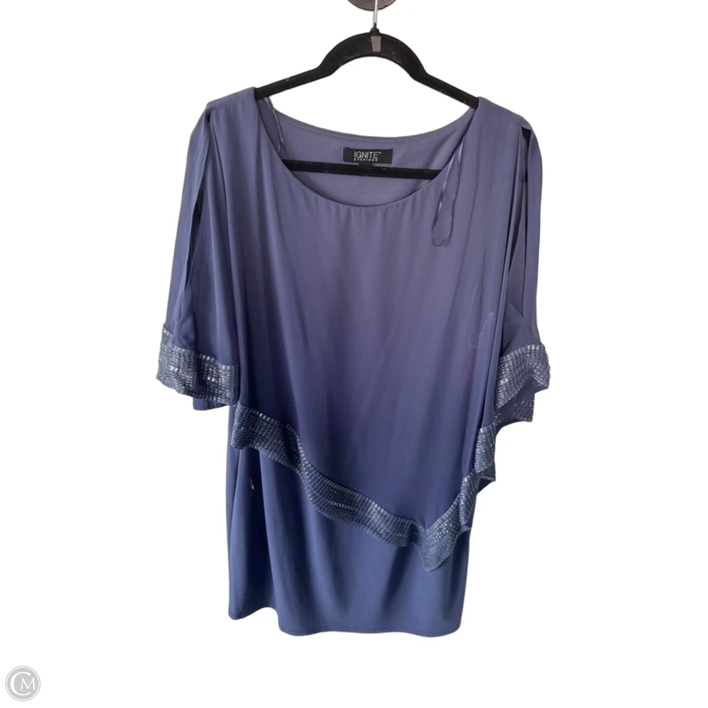 Dress Party Midi By Clothes Mentor In Purple, Size: Xl