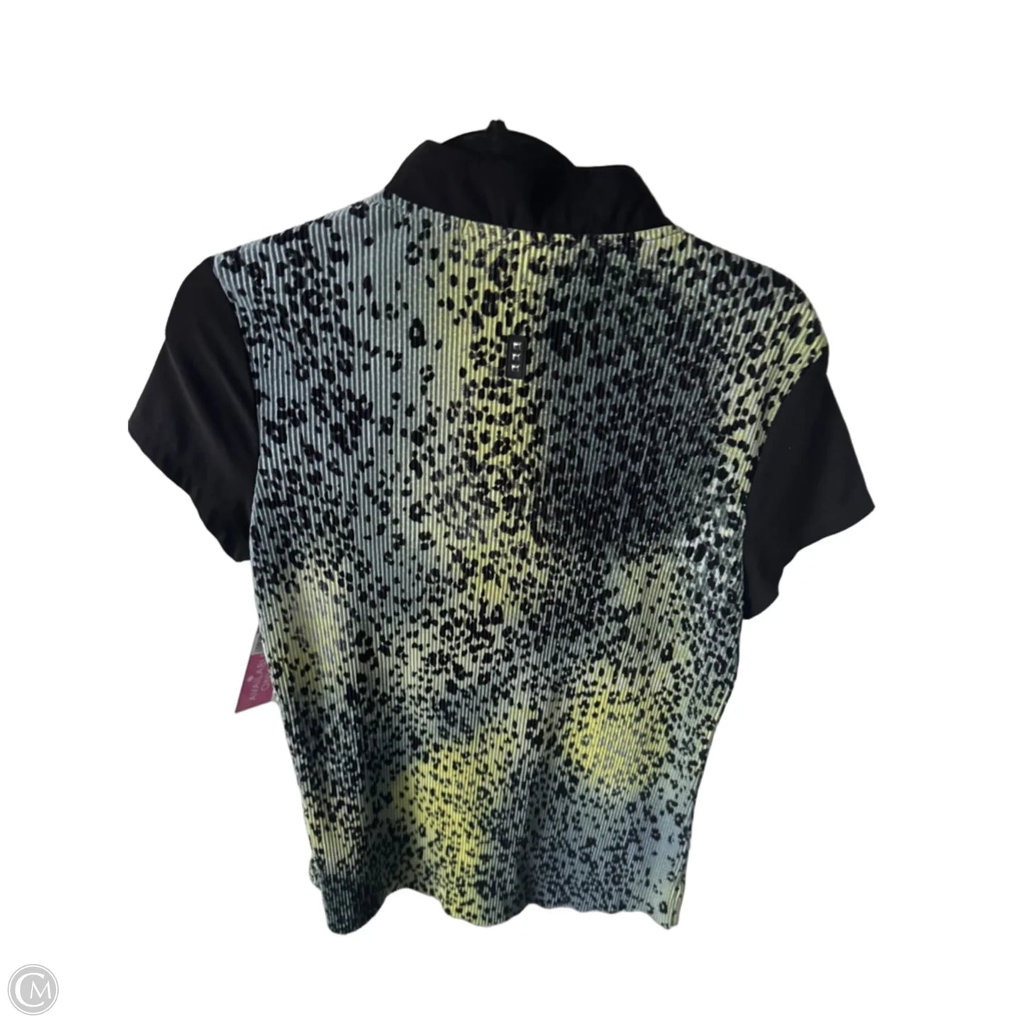 Top Short Sleeve By Jamie Sadock In Black & Green, Size: S