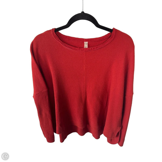 Top Long Sleeve By Anthropologie In Orange, Size: Xs