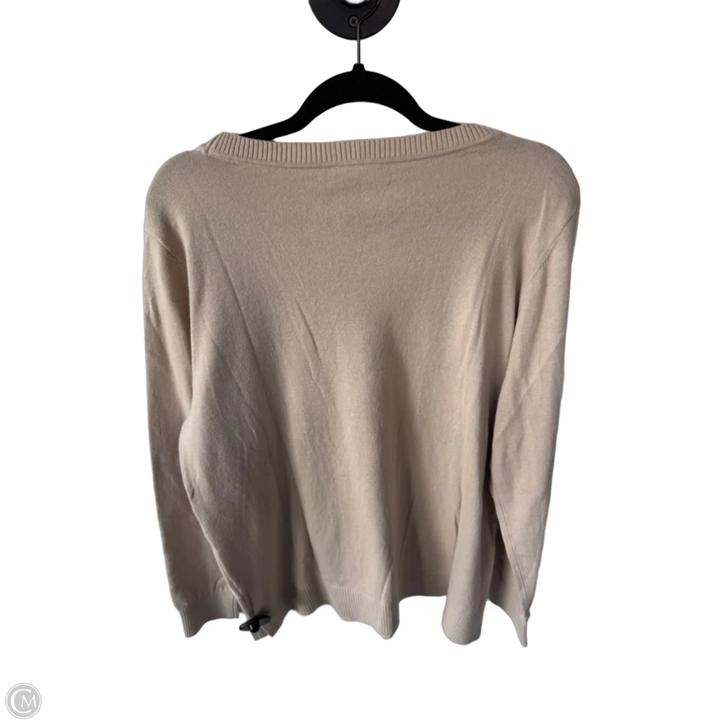 Sweater By Loft In Tan & White, Size: Xl