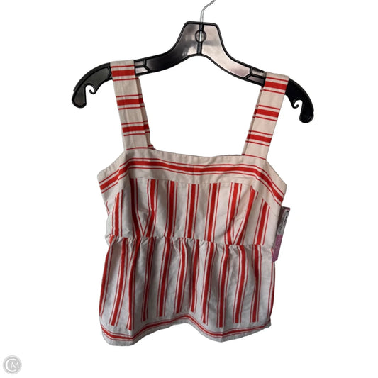 Top Sleeveless By Cabi In Orange & Tan, Size: S