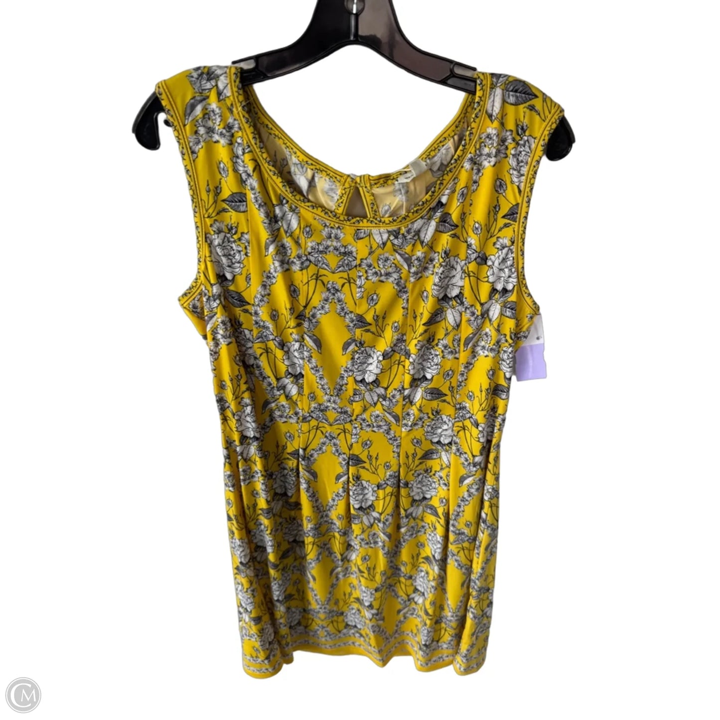 Dress Casual Short By Max Studio In Yellow, Size: Xl
