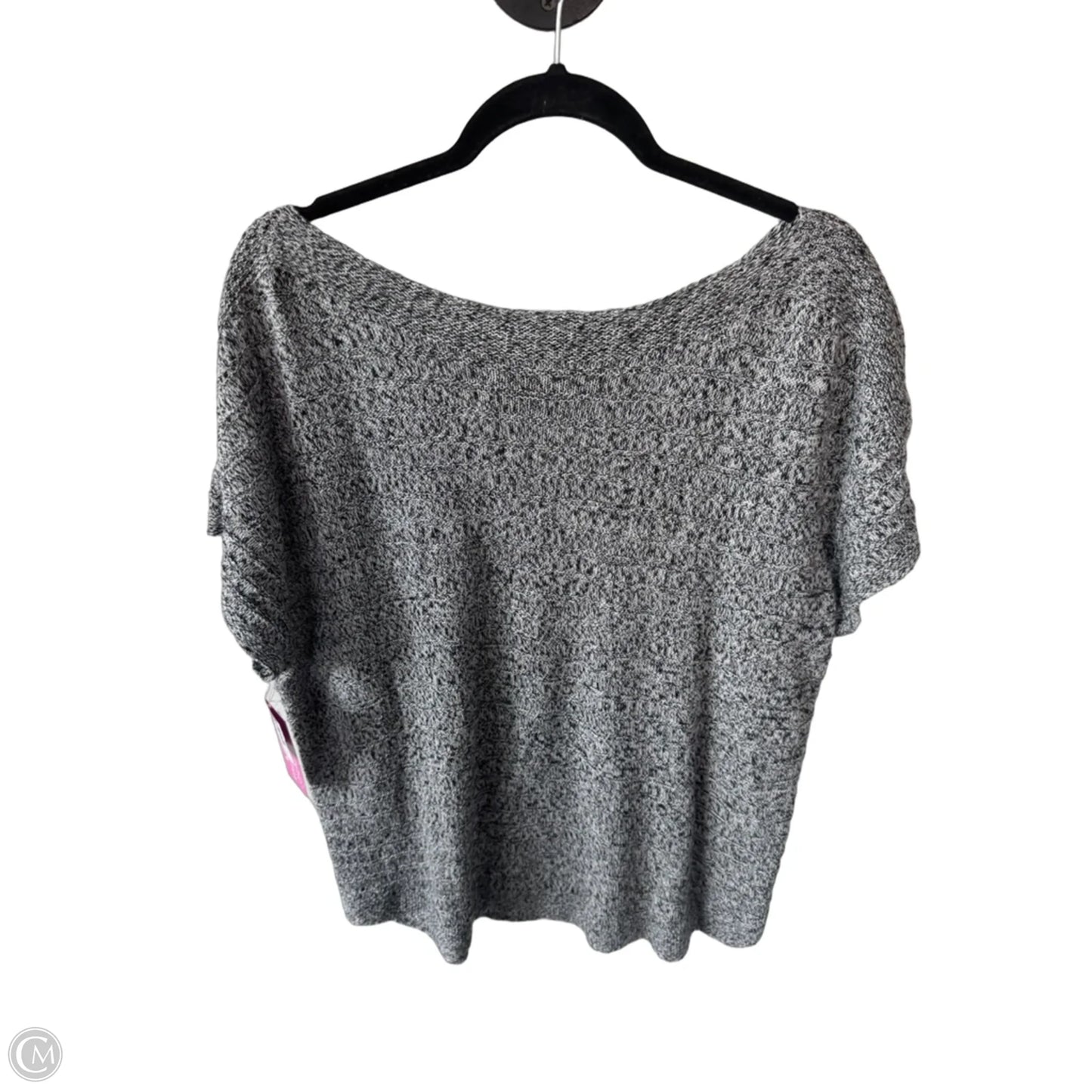 Sweater Short Sleeve By Talbots In Black & White, Size: Xl