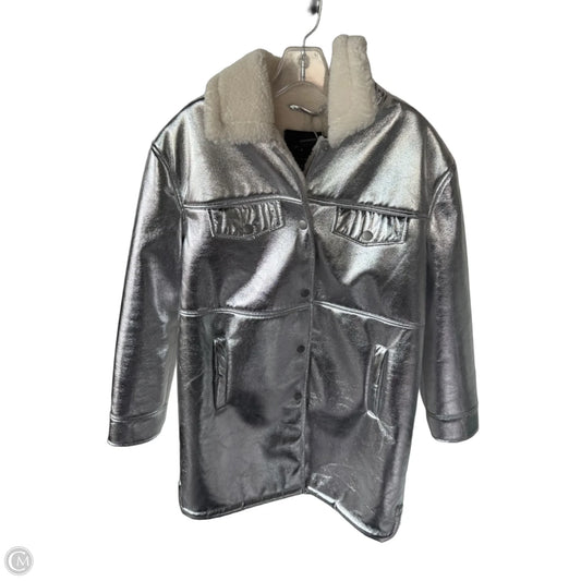 Coat Other By 7 For All Mankind In Silver & White, Size: M