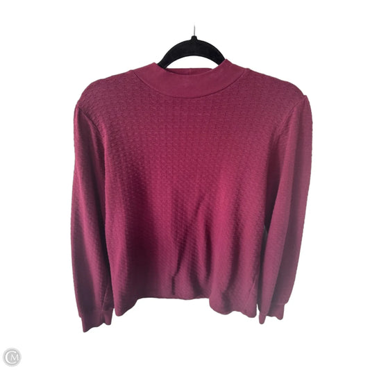 Top Long Sleeve By J. Crew In Red, Size: M