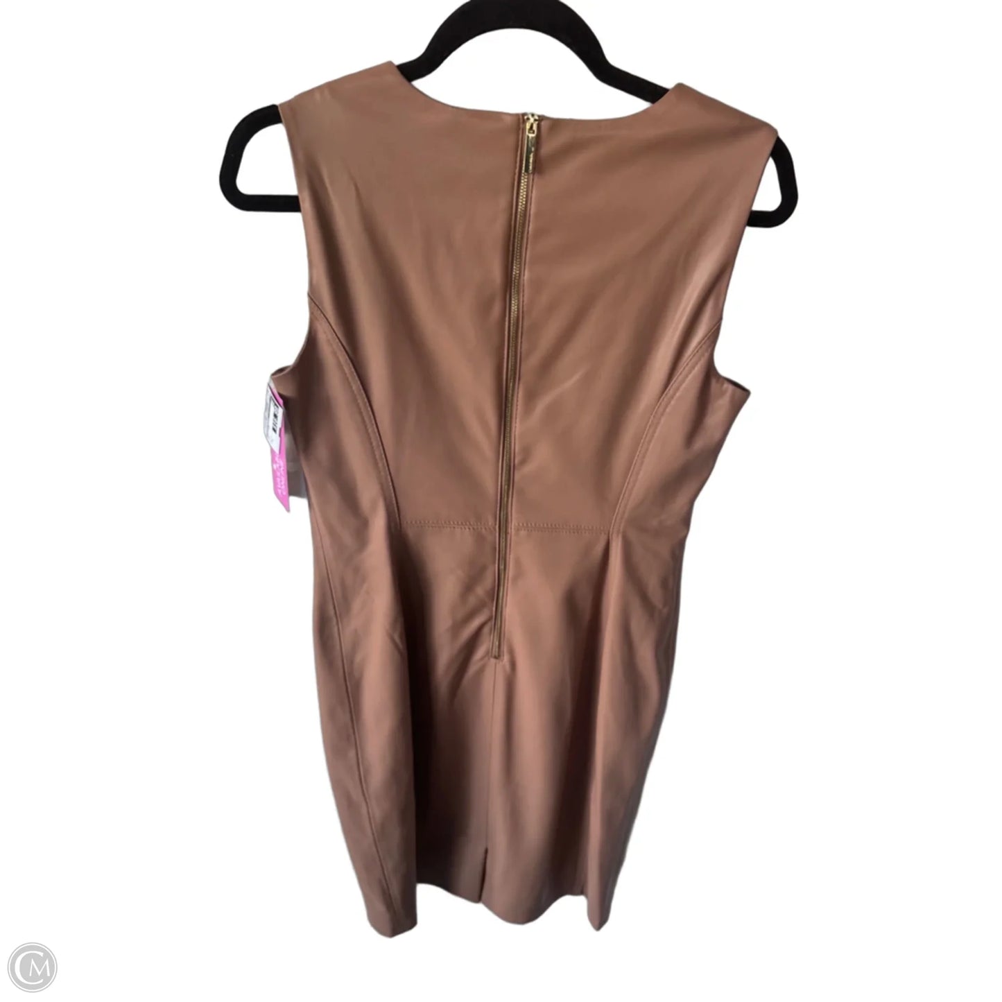 Dress Work By Calvin Klein In Tan, Size: M