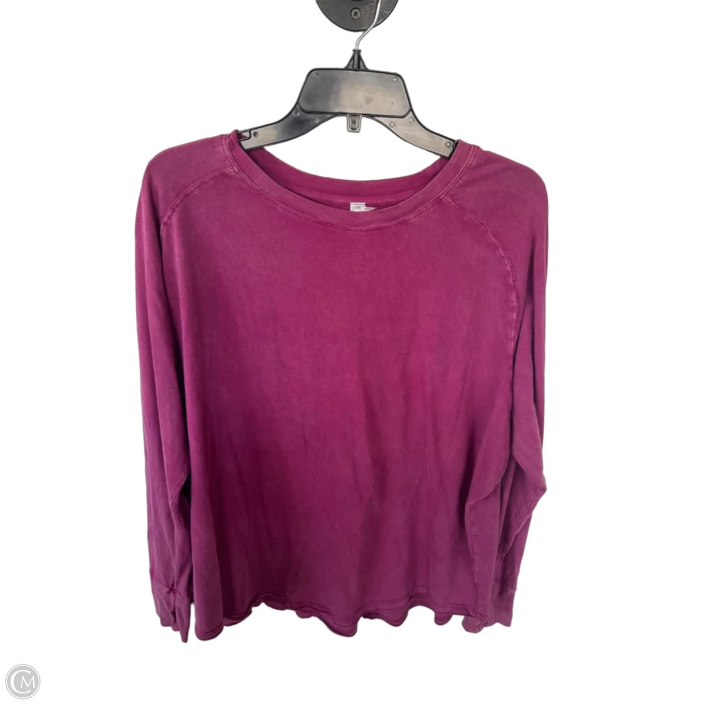 Athletic Top Long Sleeve Crewneck By Zella In Pink, Size: L