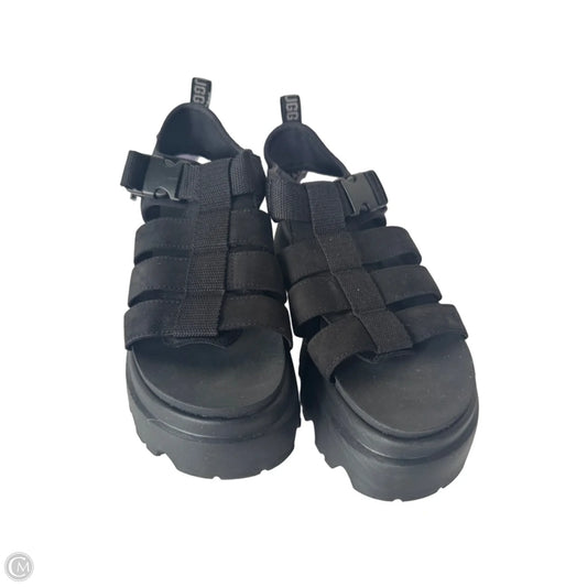 Sandals Designer By Ugg In Black, Size: 8.5