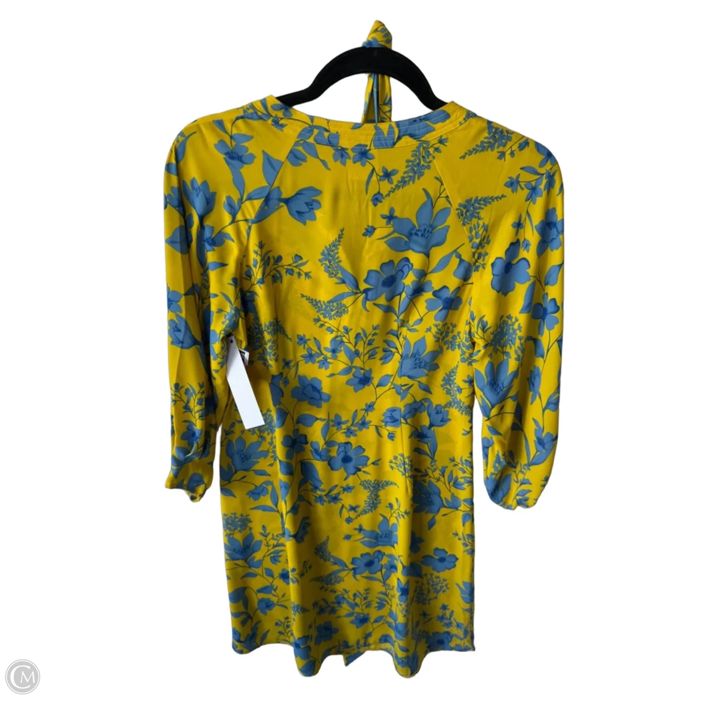 Dress Casual Short By Cabi In Blue & Yellow, Size: Xs